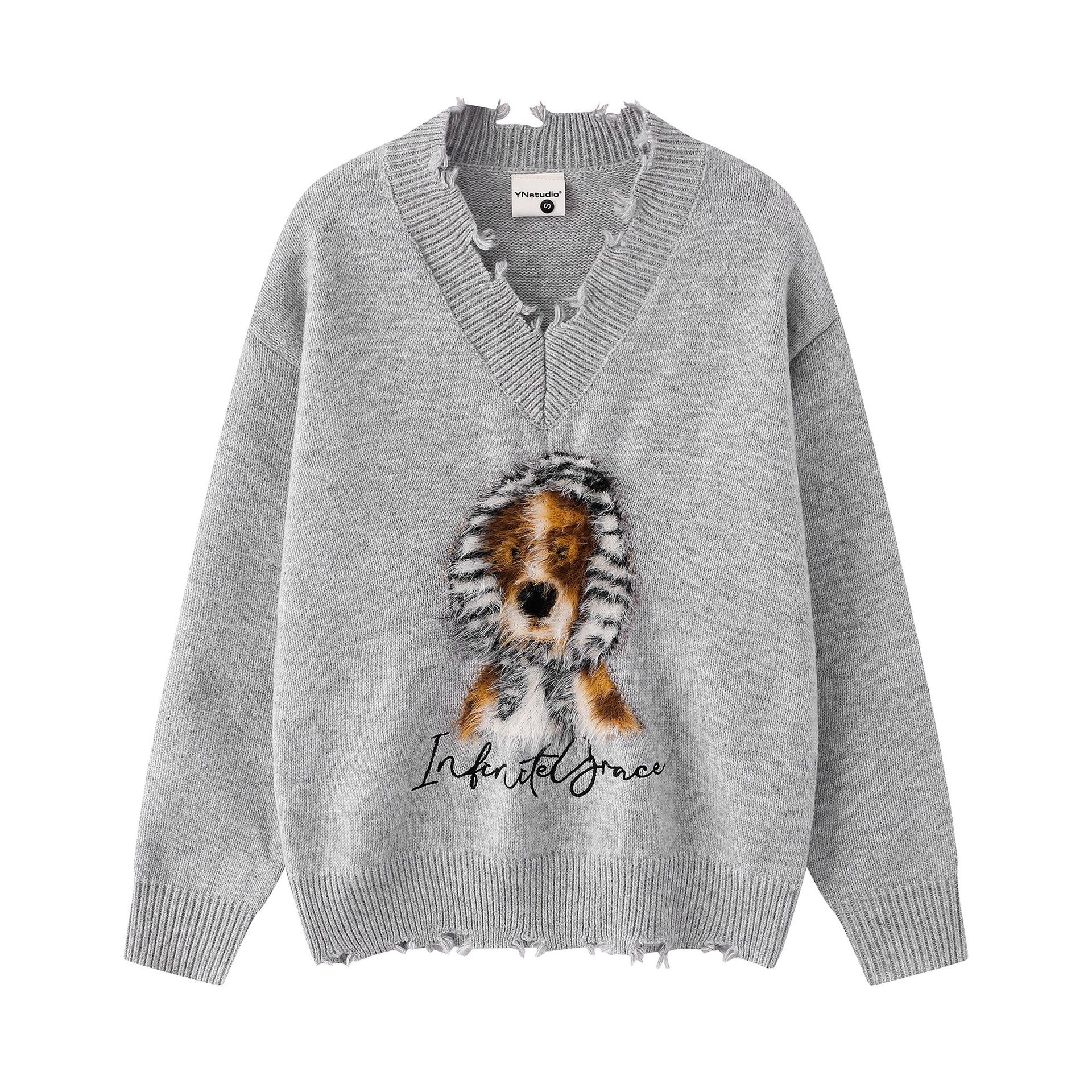 Fun Dog V-neck Sweater — image 4