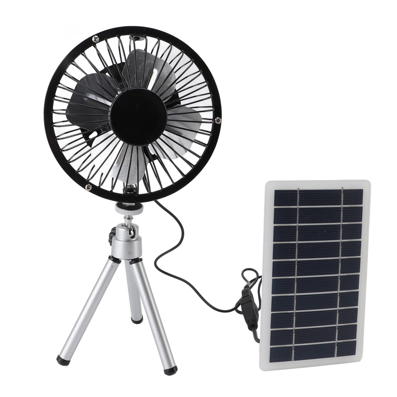 Kit de Ventilador Solar con Paneles Monocristalinos de Silicio de 10W para Hogares de Mascotas, Galineros y RV con Soporte — imagen 4