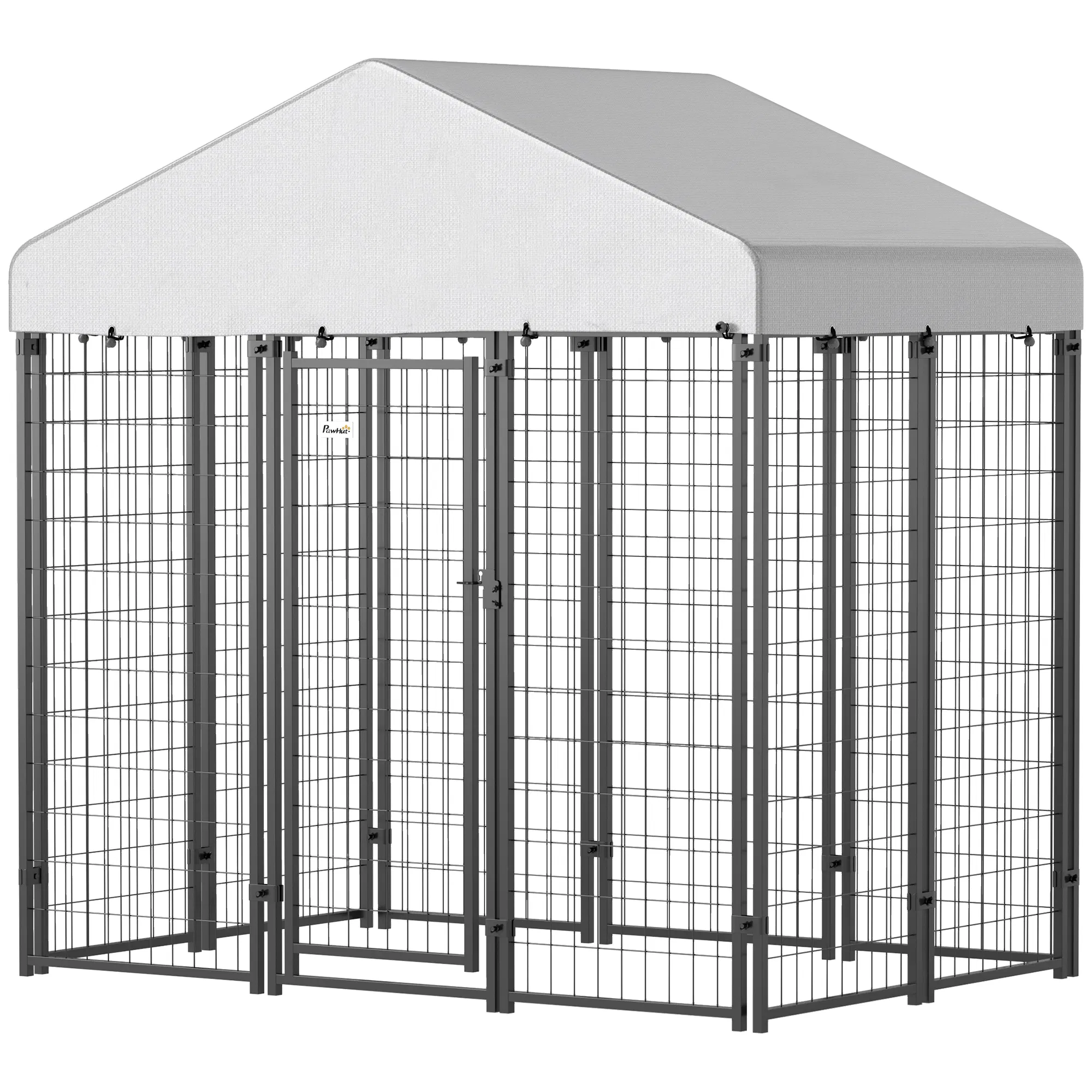Outdoor Dog Kennel with Waterproof UV-Resistant Cover, 6 x 4 x 6 ft — image 1
