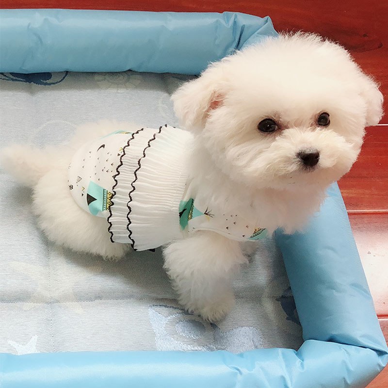 Ropa de Verano para Mascotas con Diseño de Fuente Térmica - Vestidos Cómicos con Manga para Perros y Gatos Pequeños S-XXL — imagen 3