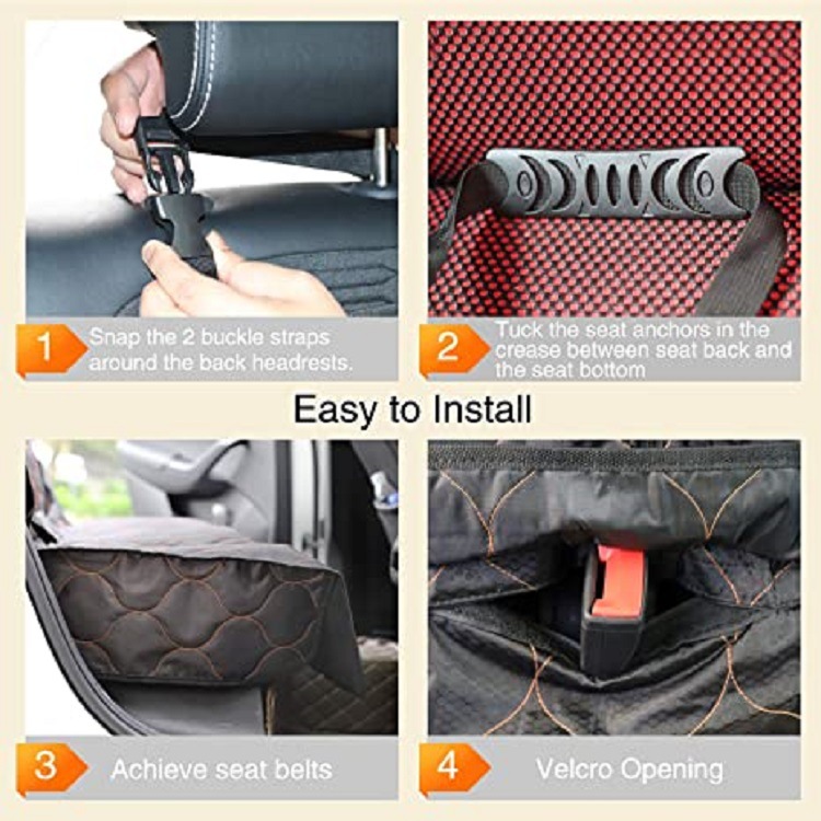 Cushion de Asiento para Mascotas Nuevo - Soporte para Perros en el Asiento Trasero — imagen 3