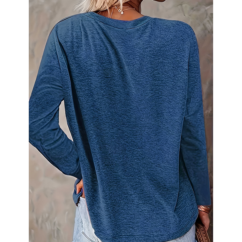 Camiseta de Mujer con Gráficos de Corazón y Huellas de Perro: Top Cozy para Primavera y Otoño — imagen 5