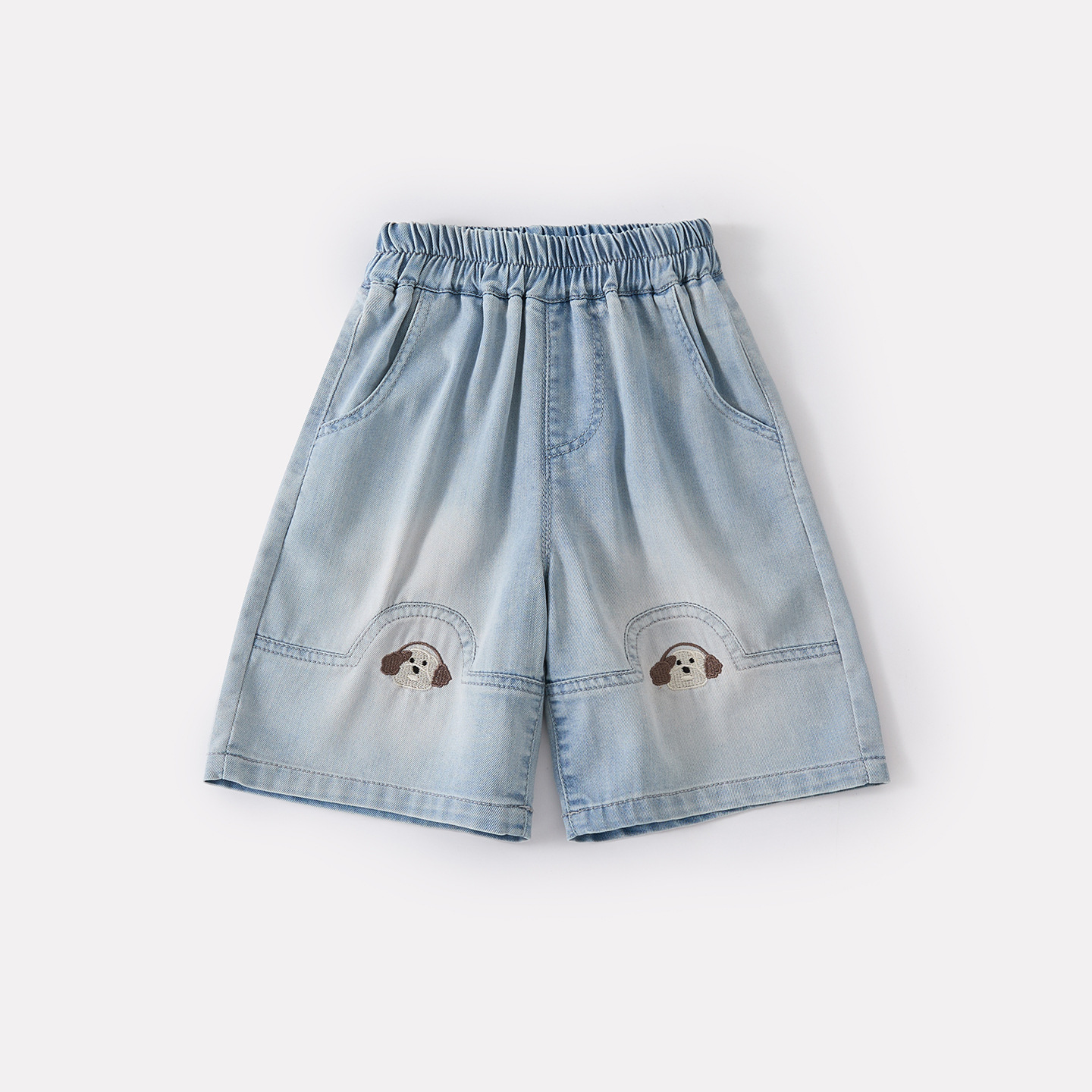 Striped letter tank top for boys stylish and versatile lightweight cartoon dog denim shorts — image 6