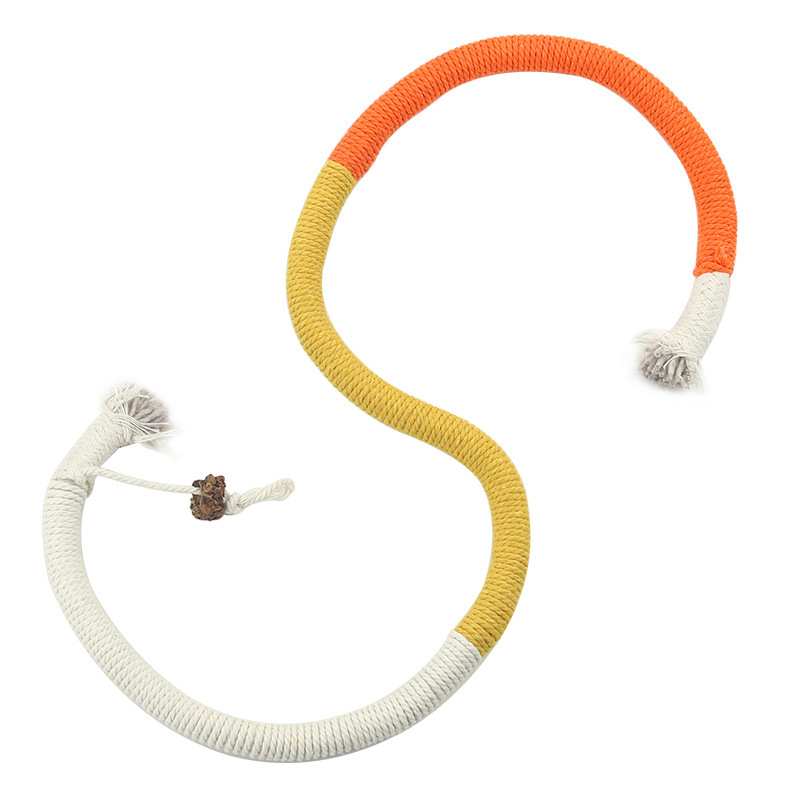 Cat Bite Rope Toy for Self pleasure Relieve Stress Grind Teeth Clean Teeth Cat Teasing Stick Supplies — image 6
