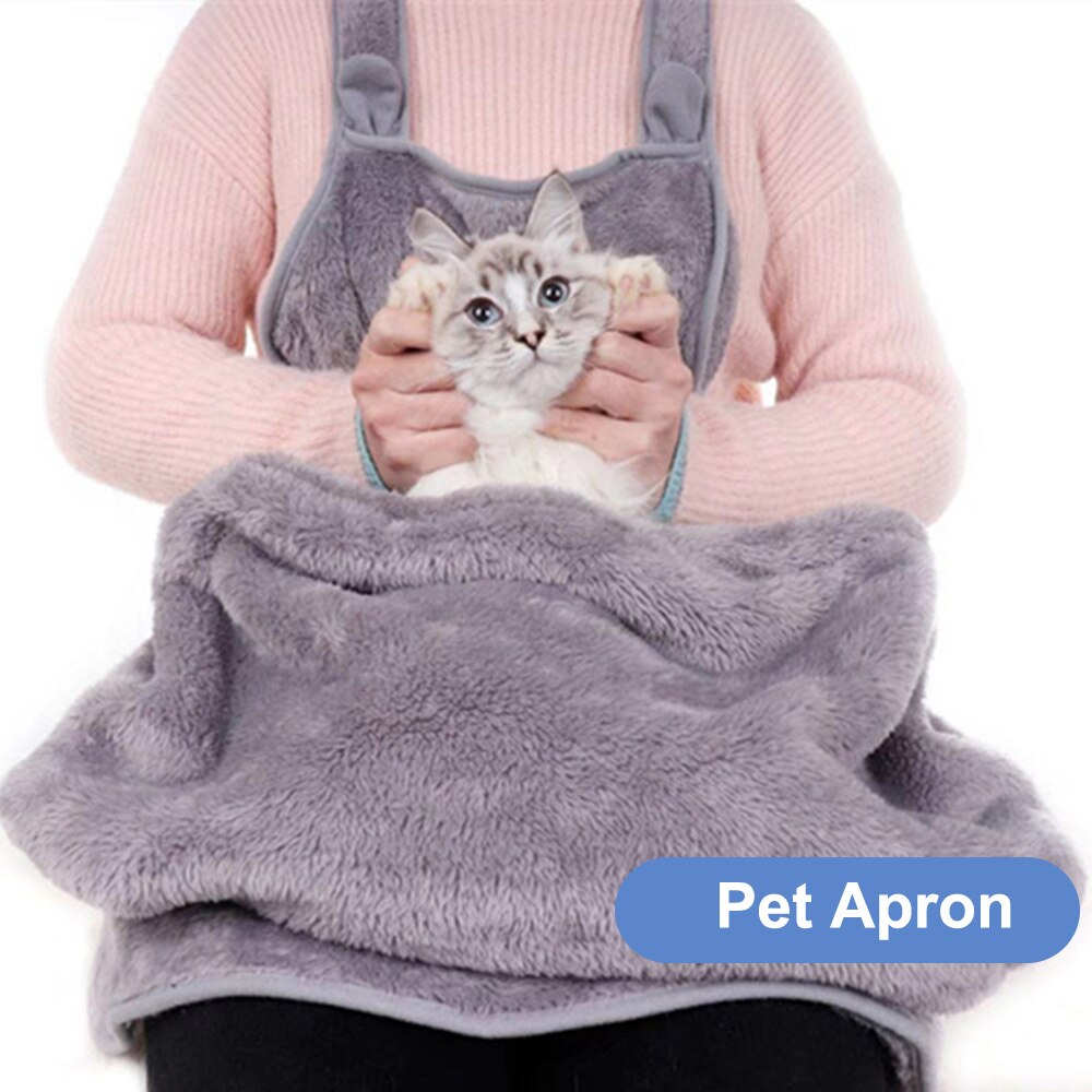 Pet Carrier for Cat Carrier plush Apron Anti-Stick Pet Hair Soft Comfortable Bib ApronsTravel Pet Products Bags — image 3