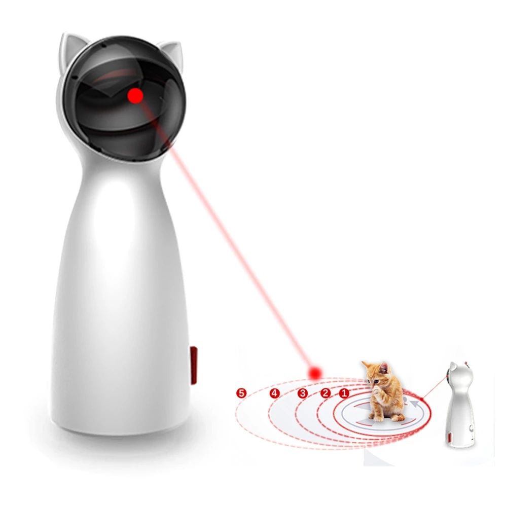 Teaser de Láser Automático para Gatos con LED Rojo Bear Laser Cat — imagen 2