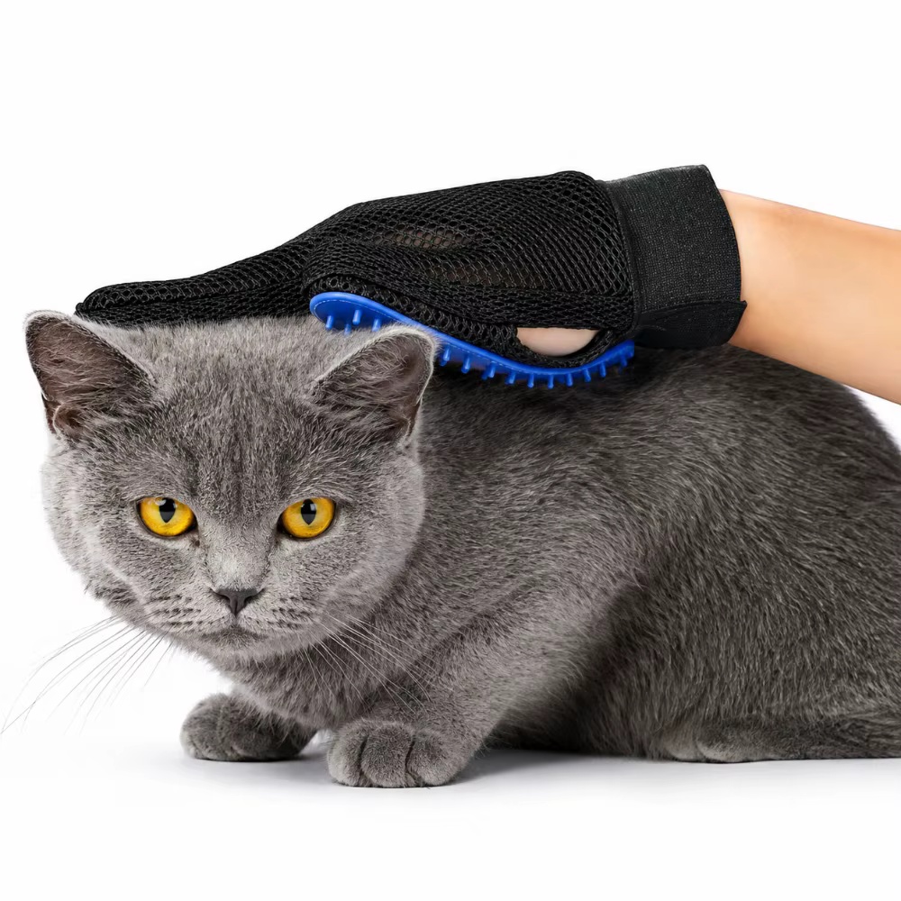 1/10 PCS Pet Silicone Grooming Gloves Effective Hair Remover Comb for Cats Dogs Bath Cleaning and Daily Shedding Control At Home — image 3