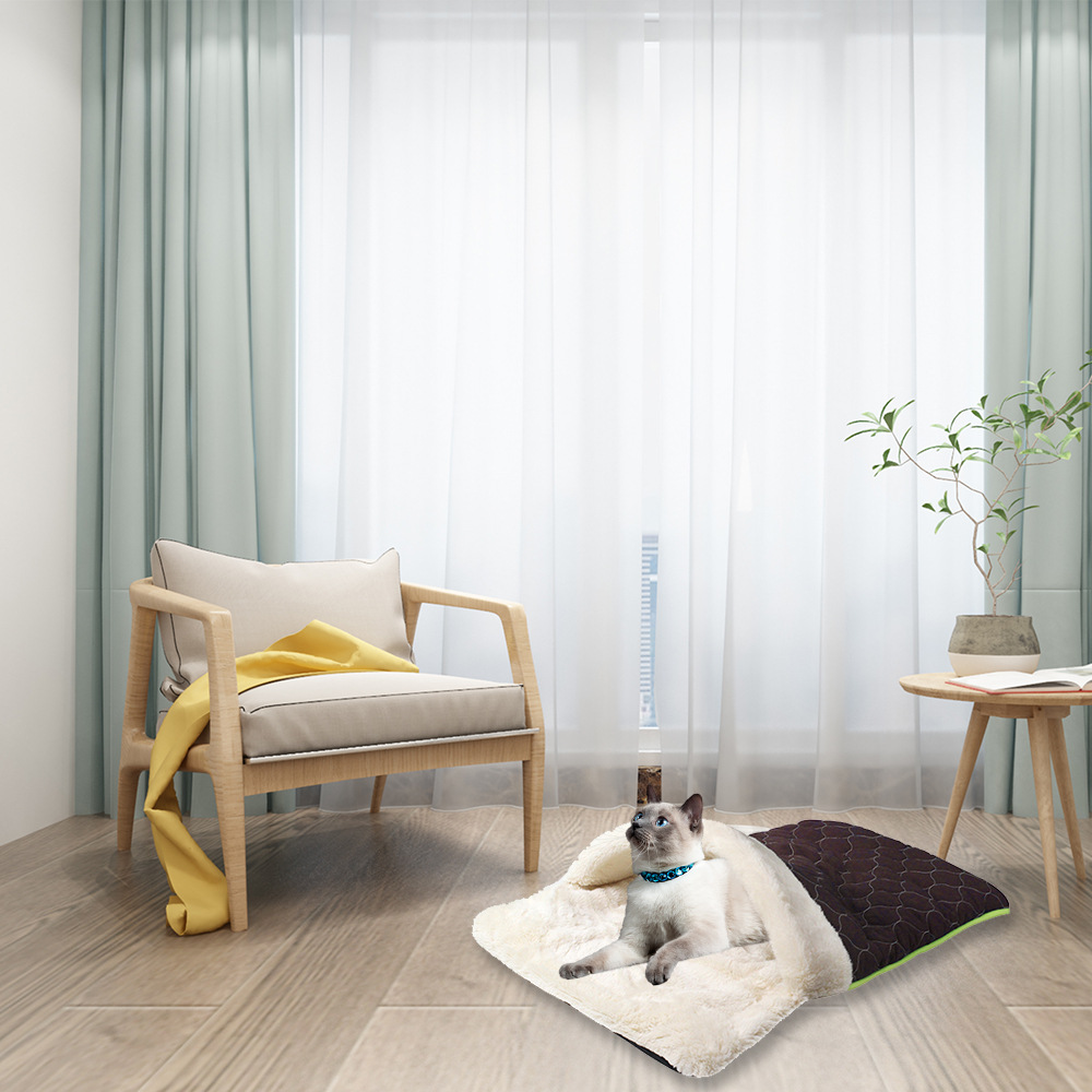 Cocido de Pelo Plush para Gatos y Perros - Litera de Peluche para Invierno con Suavidad de Algodón — imagen 2