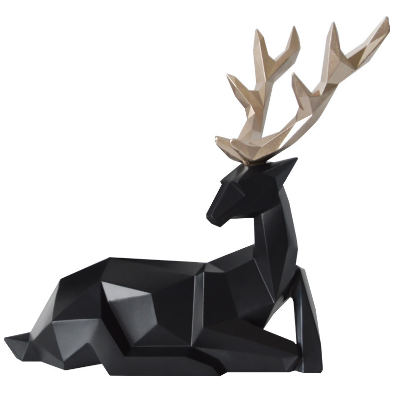 Home Fortune Deer Resin Decoration Home Decoration Living Room Decoration — image 1