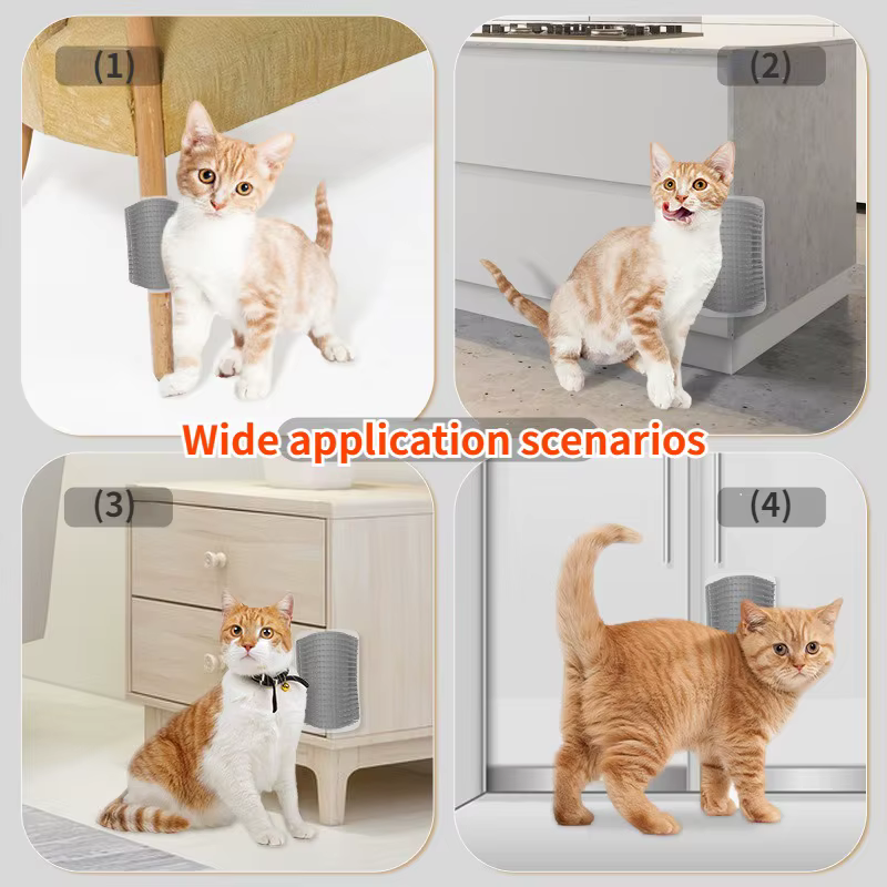 Cat Scratcher Massager for Cats Scratching Pets Brush Remove Hair Comb Grooming Table Dogs Kitten Care Royal Canin Accessories — image 2