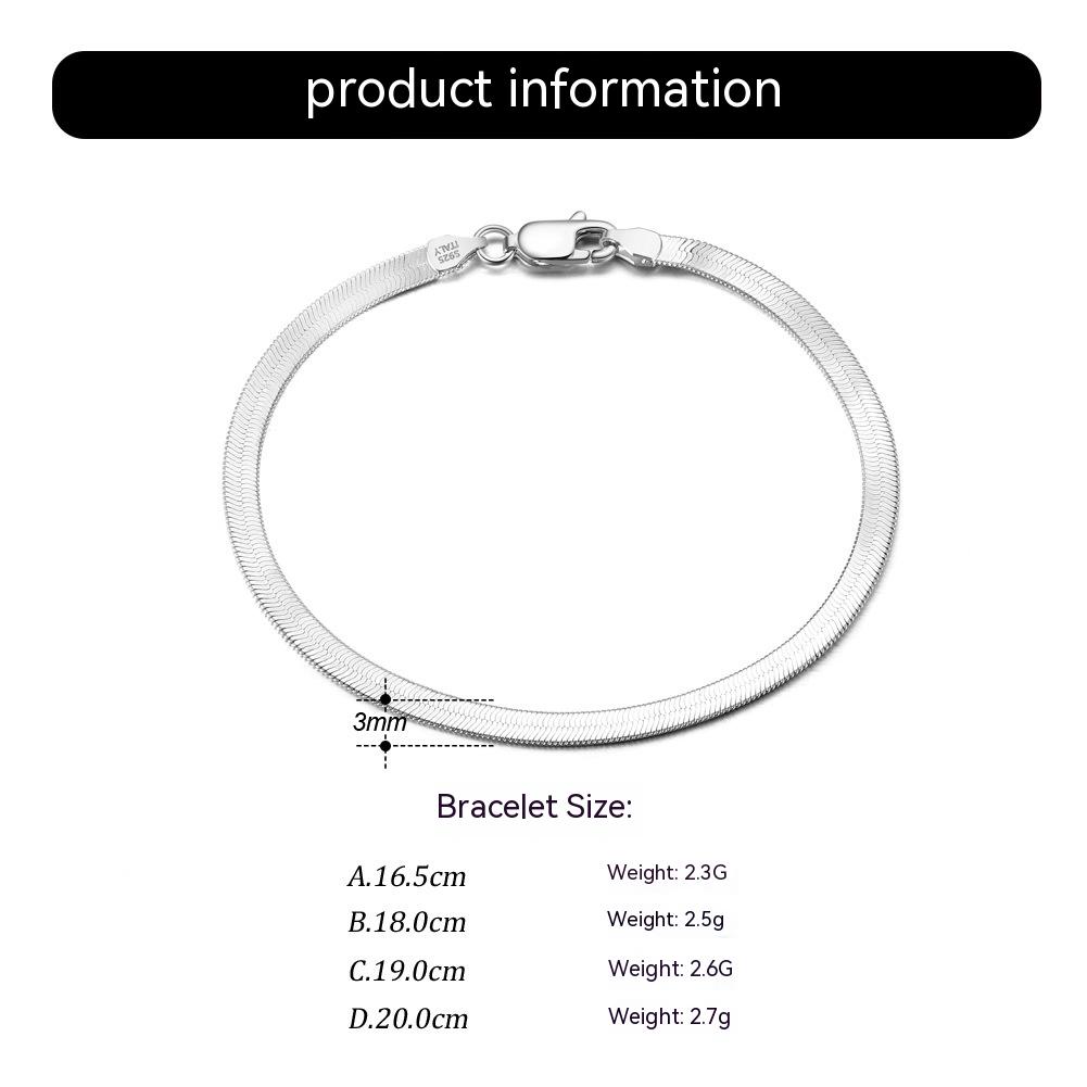Cinturón de plata esterlina 925 en forma de serpiente ósea plano con placa — imagen 8