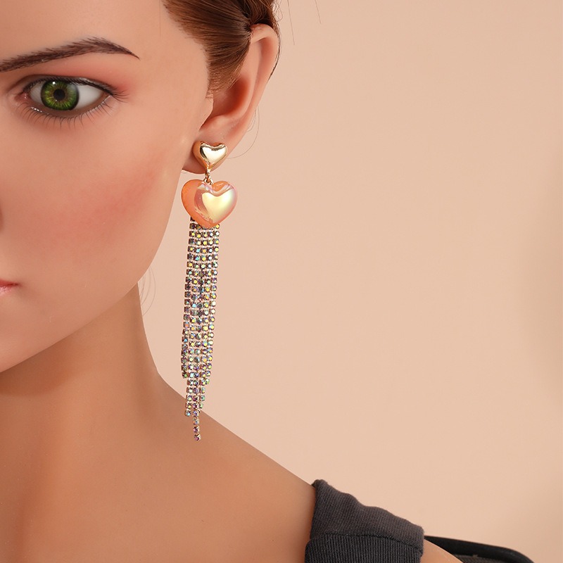 Pulseras de Orecillas con Tassel para Mujer Estilo Largo Temperamento de Amor — imagen 2