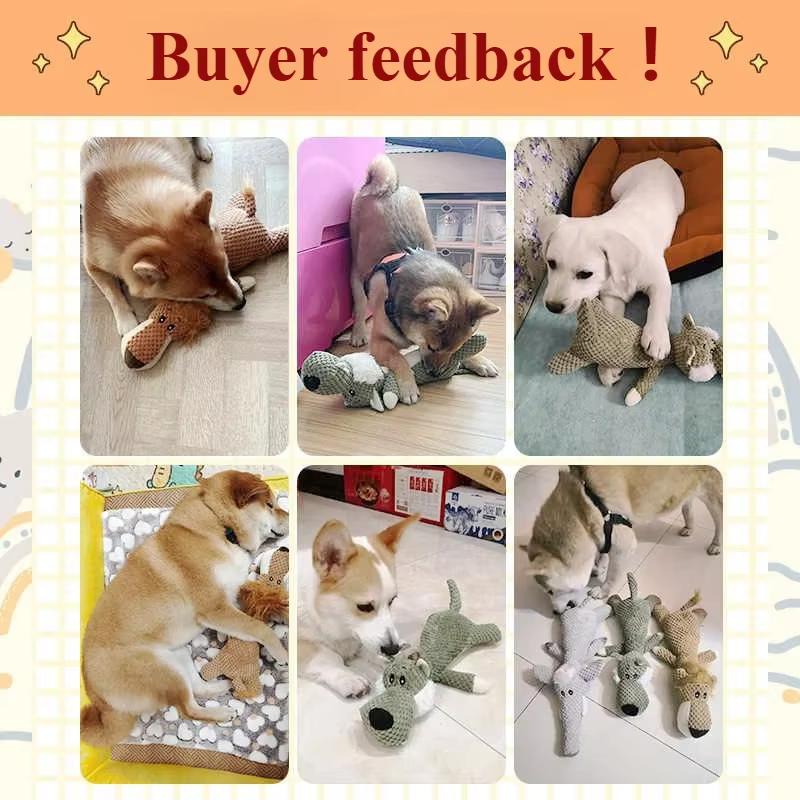 Juguetes para Perros Grandes: Plushies con Sonido y Textura de Piña Seguros para Masticar — imagen 5