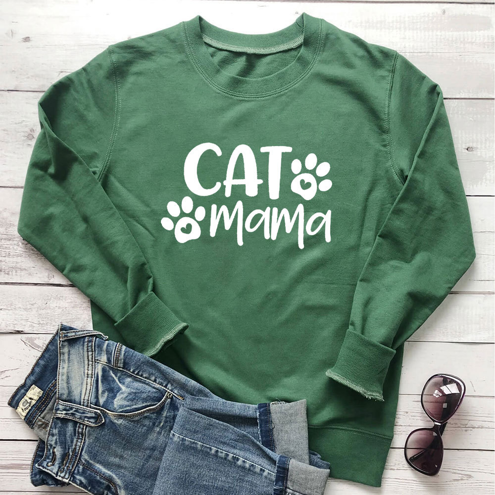 Cat Mama lettering cat print — image 6