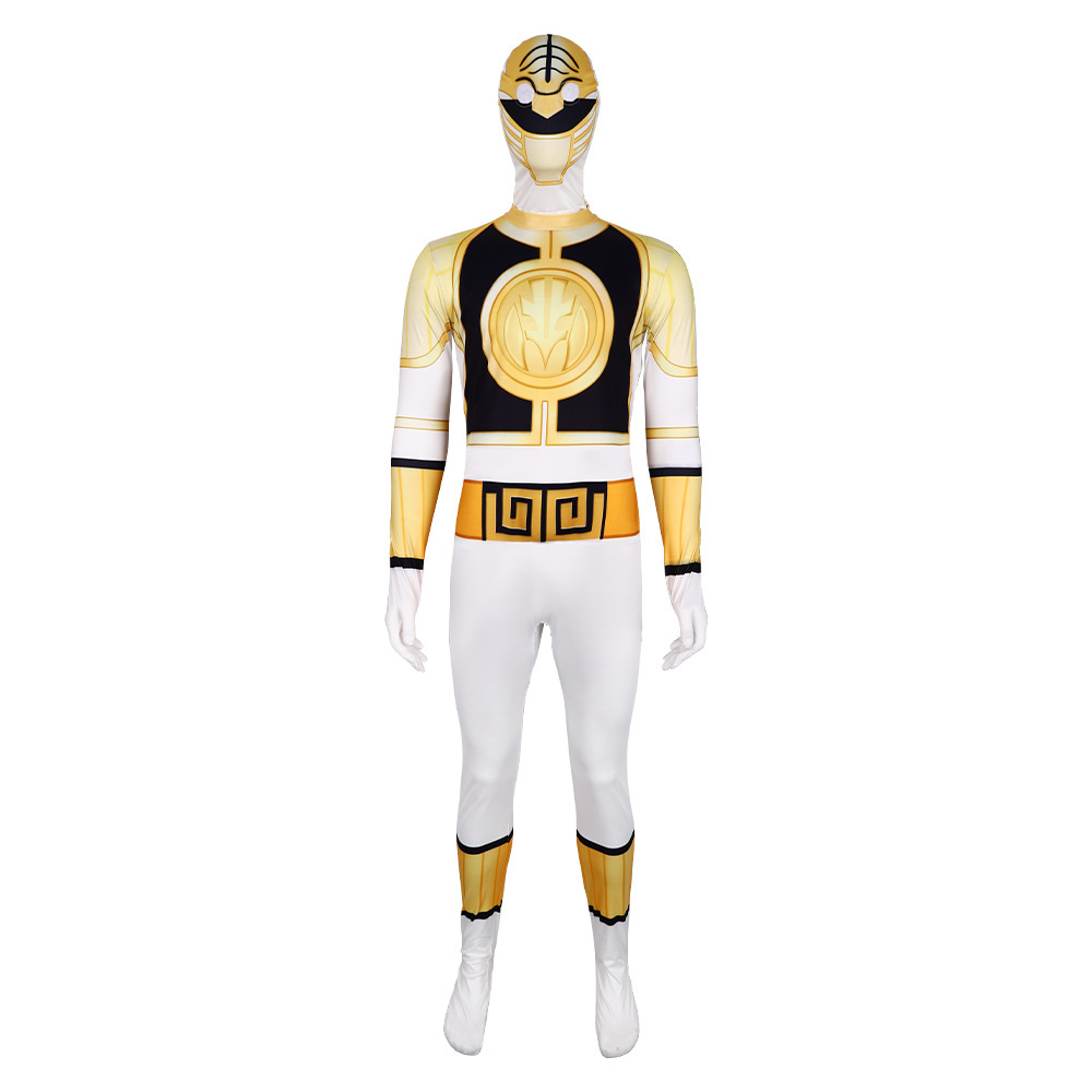 Dino Team Bodysuit Cosplay Costume Full Coverage Elastic Printed Suit Halloween Stage Performance Outfit — image 6