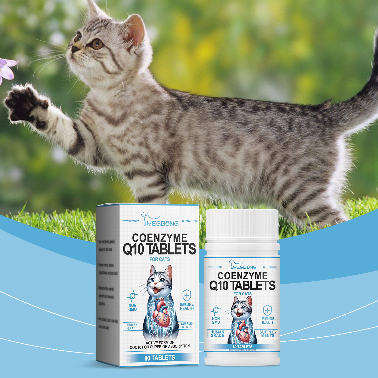 Cats Protect Health And Vitality With Coenzyme Tablets Coenzyme Q10 For Cats To Absorb Nutritional Supplements — image 4
