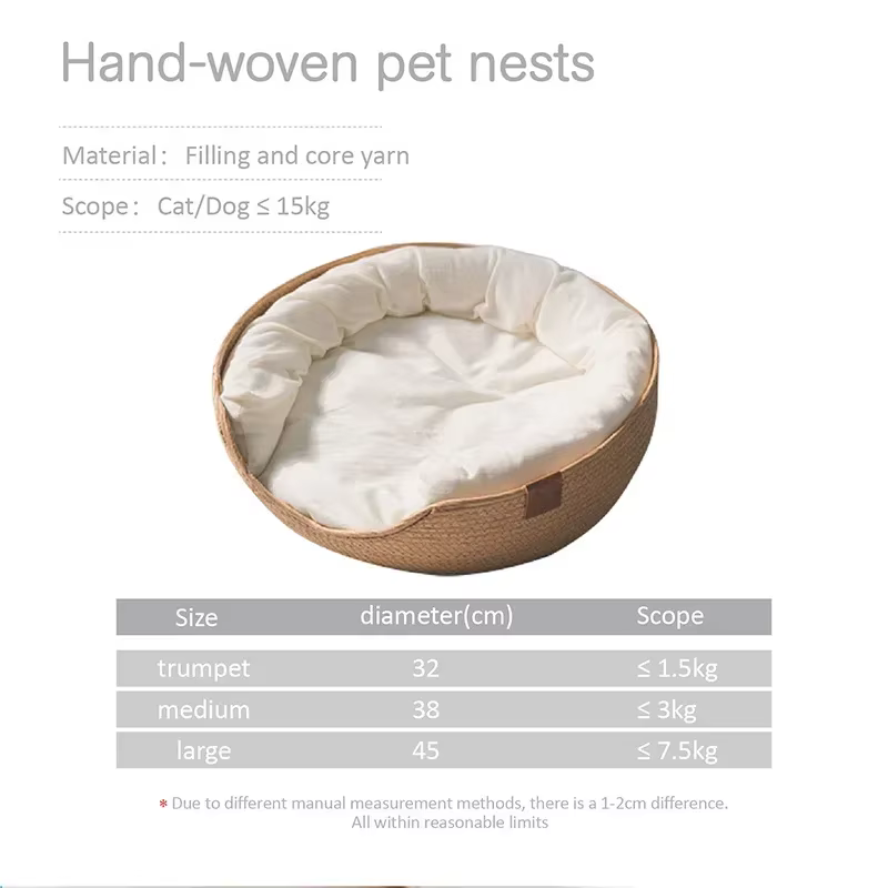 Cama para Mascotas Suave, Jaula para Gatos, Camas para Perros, Sofá, Tejido de Bambú, Cuatro Estaciones, Nido Acogedor, Cestas, Impermeable, Cojín Removible, Mochila de Dormir — imagen 6