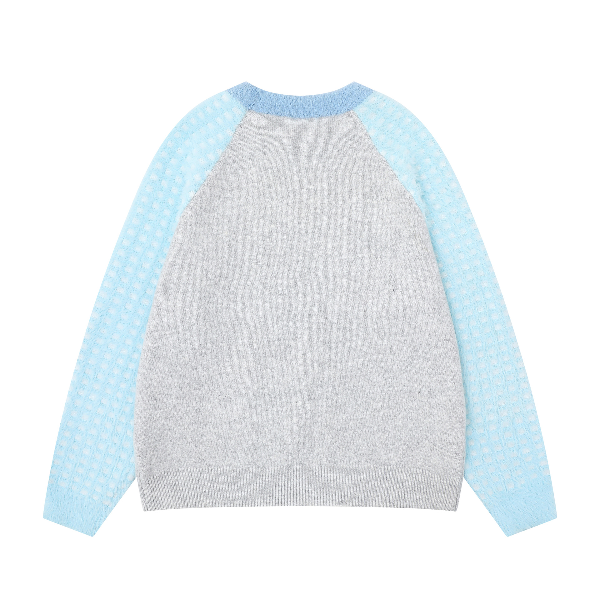 Color blocking pony pattern sweater — image 3