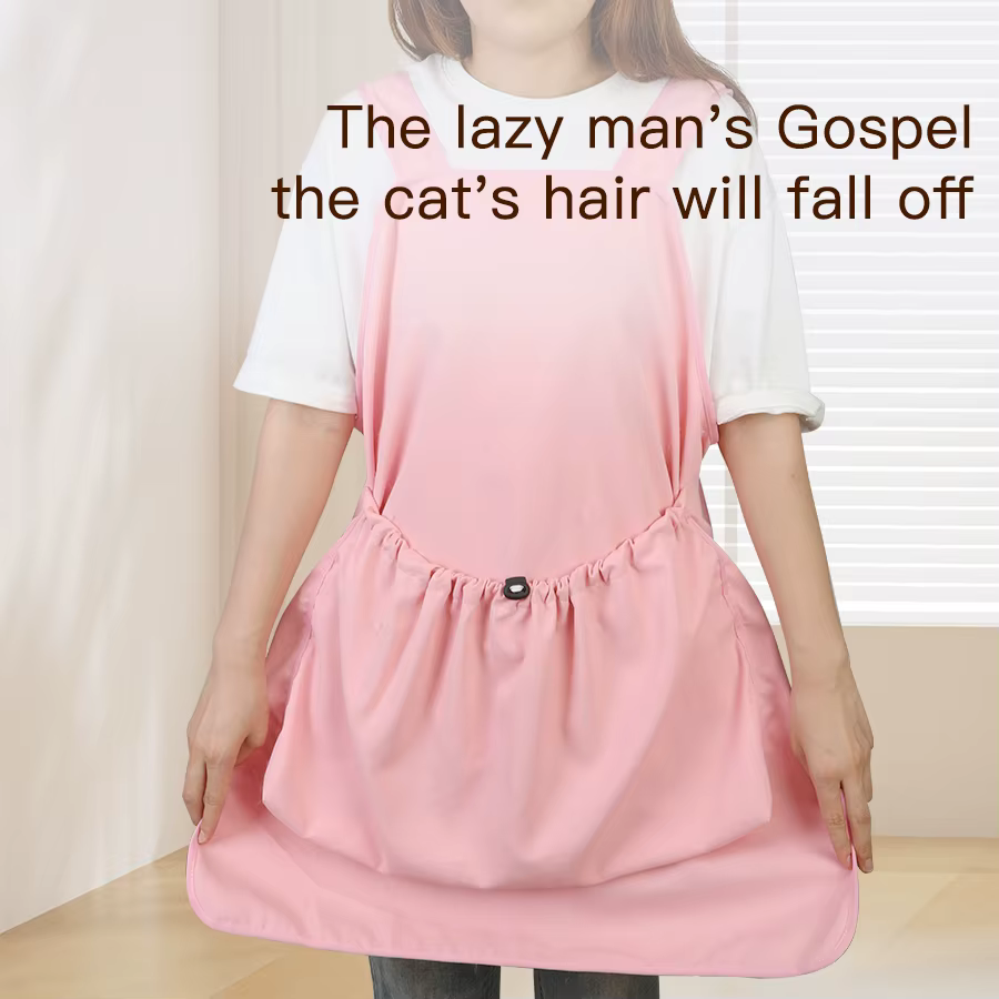 New Thin Pet Hugging Cat Clothing, Grooming Special Clothing, Non-Hair Hugging Pet Apron — image 6