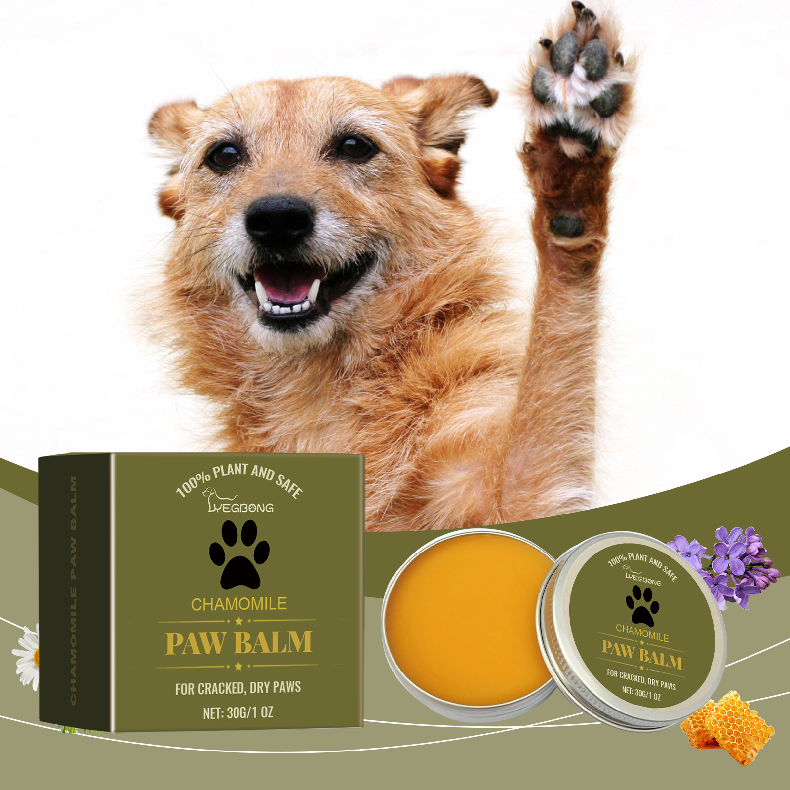 Yegbong Claw Care Cream For Dogs And Cats, Gentle Moisturizing And Softening Foot Pad, Pet Claw Care Cream — image 3
