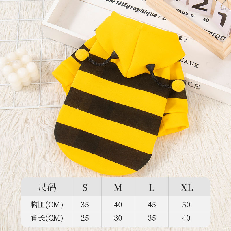 Ropa para perros con terciopelo espesado, chaquetas de abeja y ropa para gatos — imagen 6