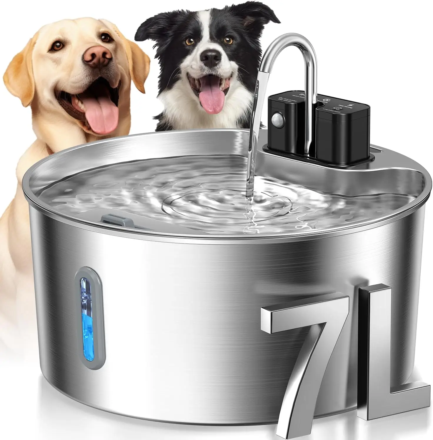Fuentes de Agua Inalámbricas con Recarga Automática para Gatos - Fuente de Bebederos Inteligentes para Mascotas Caninas y Felinas — imagen 1