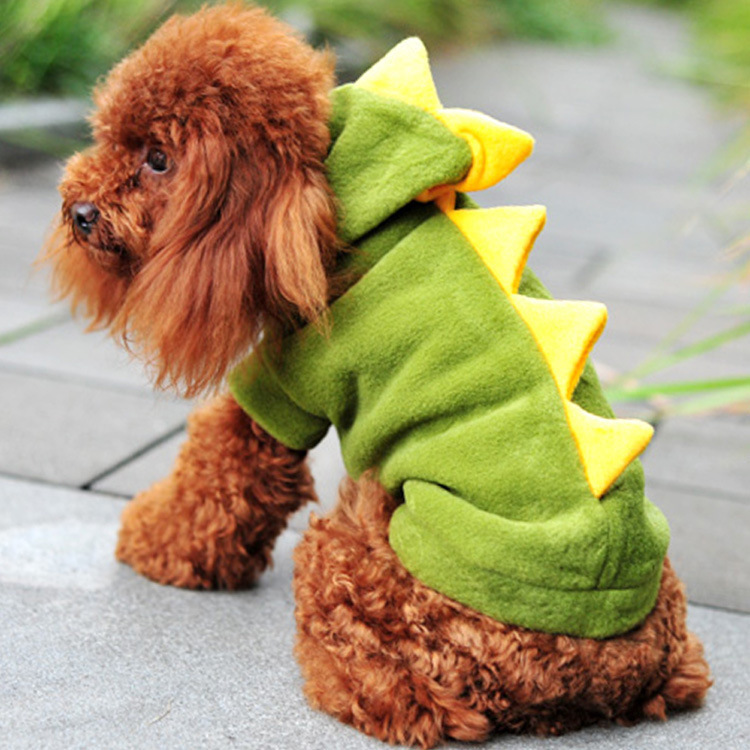 Classic Pet Halloween Clothes Fashion Dinosaur Shaped Dog Transformation Dress Pet Clothes — image 2
