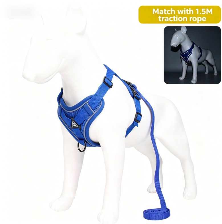 Pet Leash Reflective Breathable Cat Harness Vest Style Small Cat Breathable Reflective — image 7