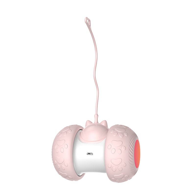 Leaky Led Light Emitting Cat Teaser Ball Charging Electric Rolling Ball Intelligent Balance Car Cat Teaser Toy — image 5