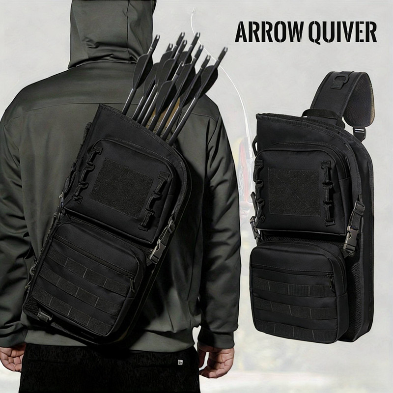 DualUse Foldable Hip Arrow Quiver Bag, MOLLE Compatible Archery Arrow Pouch For Target Shooting & Hunting — image 1