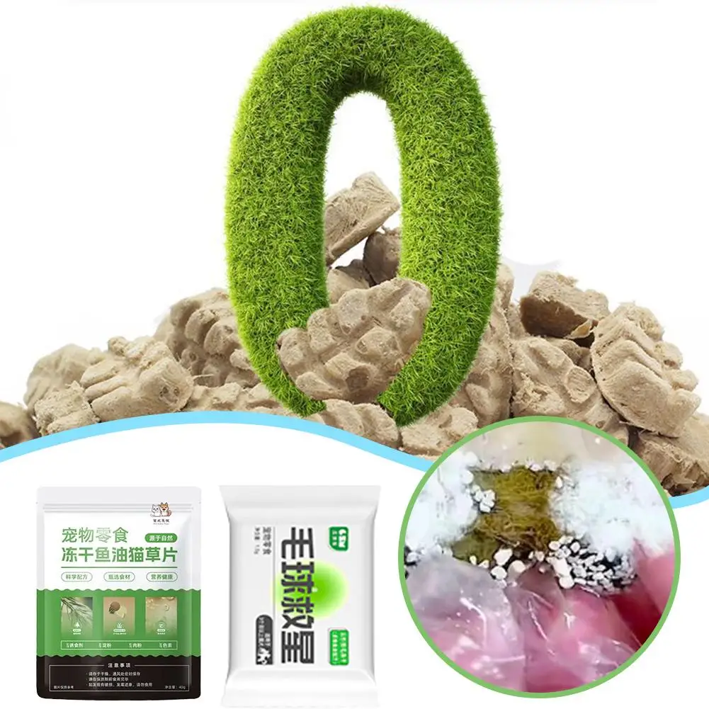 Fish Oil Catgrass Fillet 2 Vitamins And Fish Oil, solve Hairball For Cat Grinding Teethhairball Row Hair Savior Pet Supplies Q5T5 — imagen 3