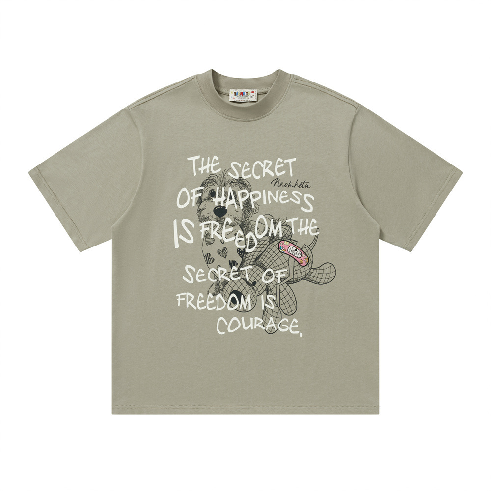 Drawing a cartoon printed short sleeved t-shirt for a puppy — image 6