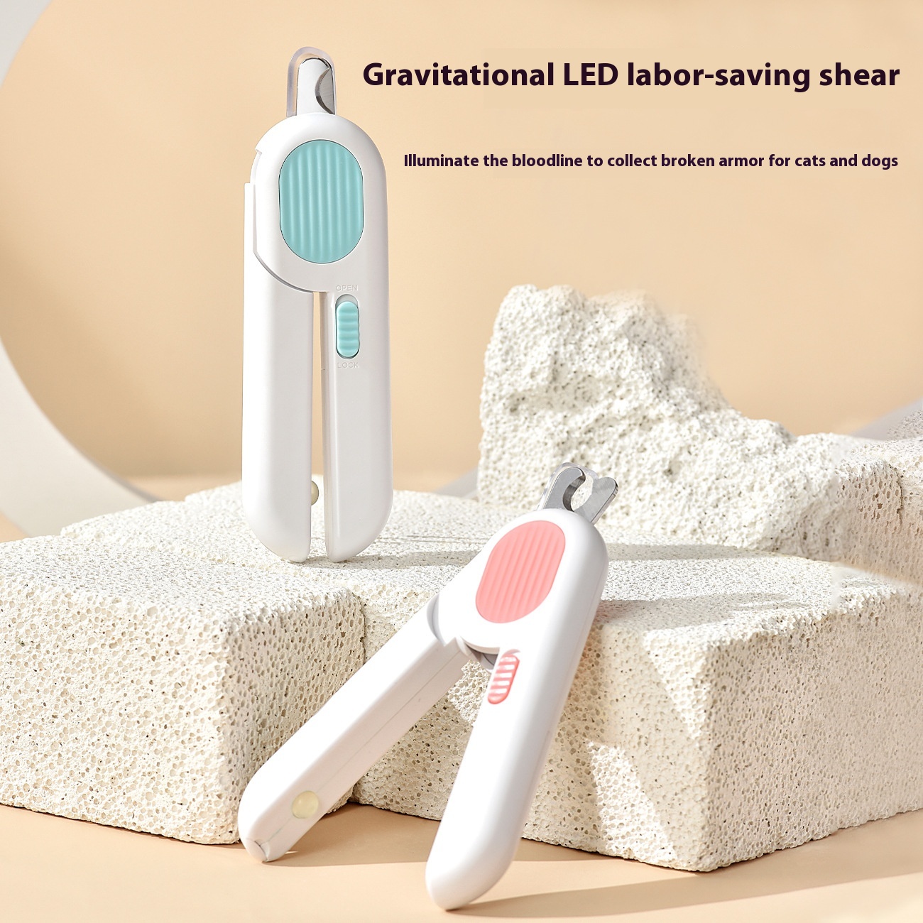 Tijeras de Uñas para Gatos LED con Función Automática — imagen 1