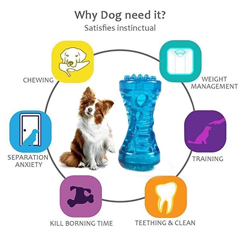 Osito de Goma para Perros Grandes con Sonido - Fuerte y Resistente a Mordeduras - Juguetes para Mascotas — imagen 3