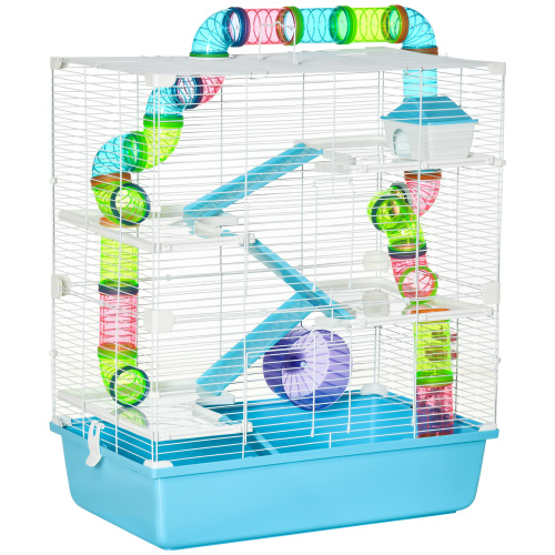 Oversized 23 Hamster Cage With Tube And Tunnel, Portable Carrying Handle — image 3