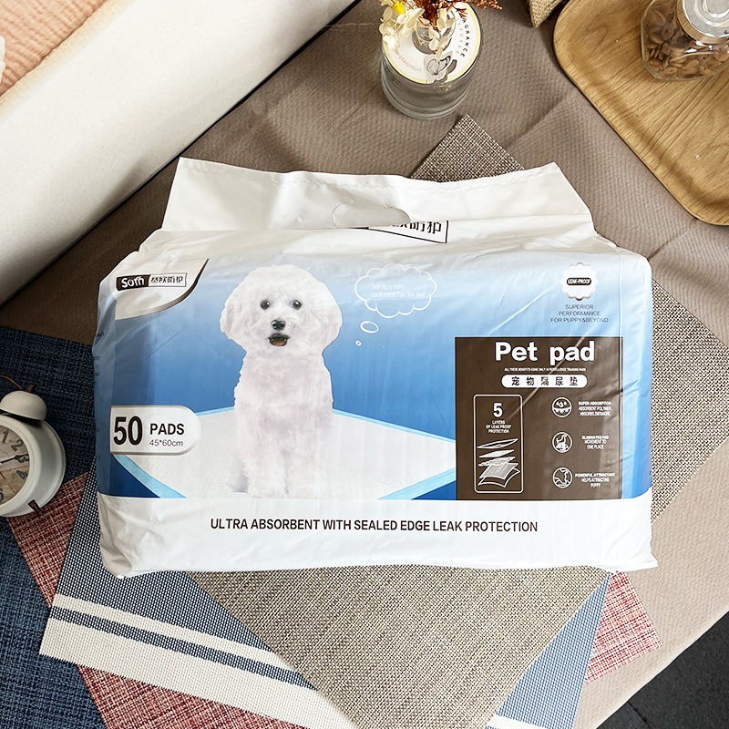 Dog Diaper Absorbent S Size 100 Pieces Thickened Deodorant Dog Pee Pad Diaper Pet Diaper — image 9
