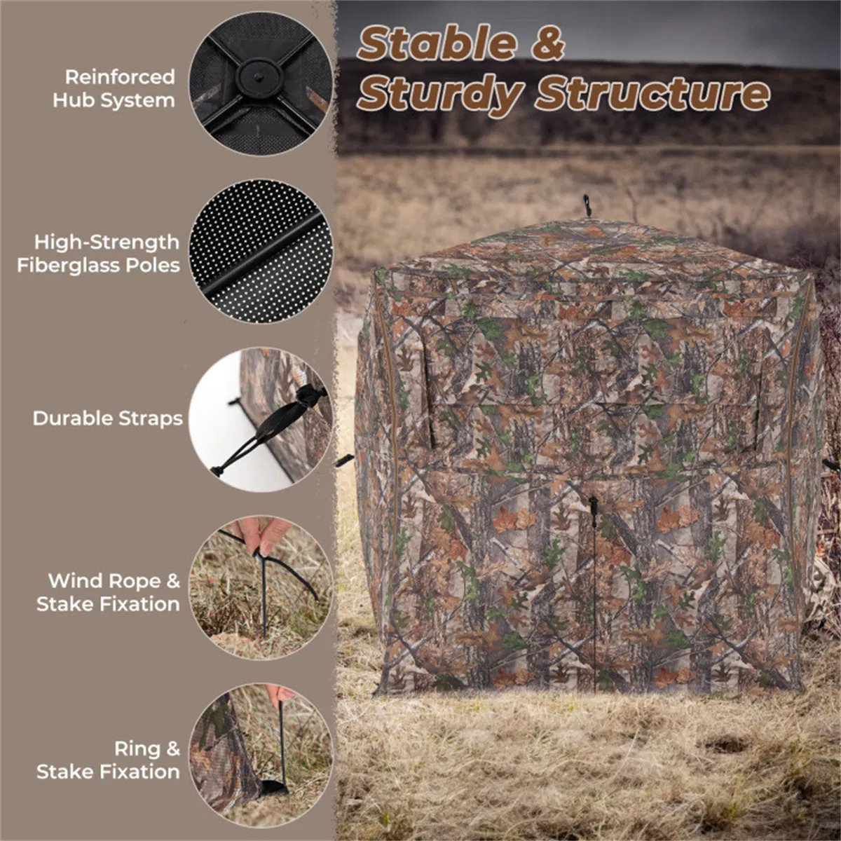 Outdoor hunting tent one-way transparent — image 10