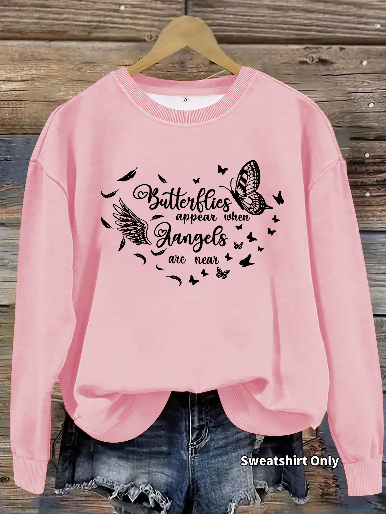 Butterfly printed long sleeved hoodie — imagen 8