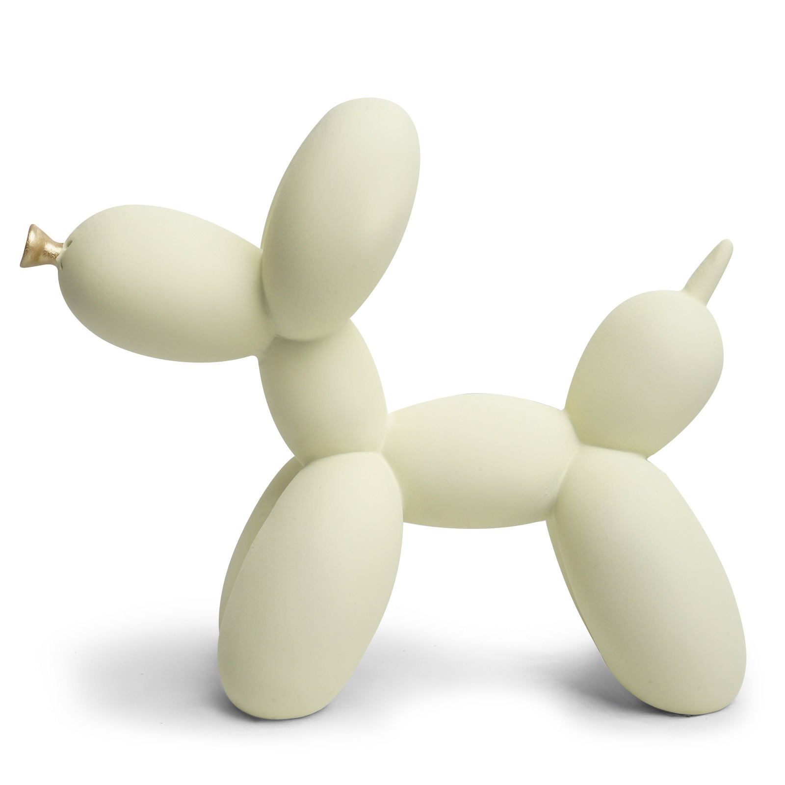 Perro de globo decorativo para hogar en beige simple — imagen 1