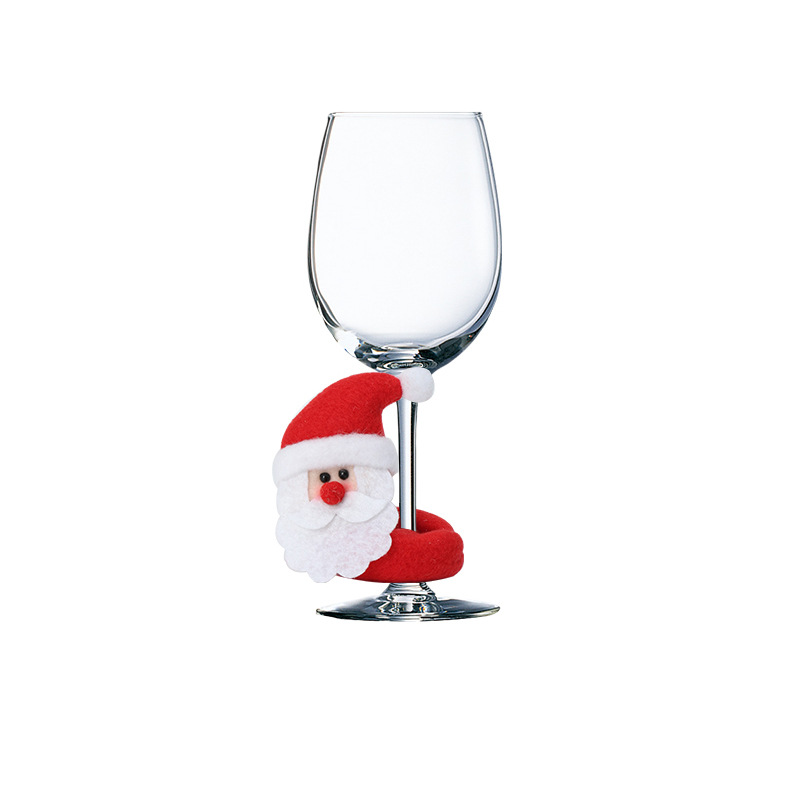 New Christmas Wine Cup Set Santa Claus Snowman Reindeer Christmas Home Decoration — image 7