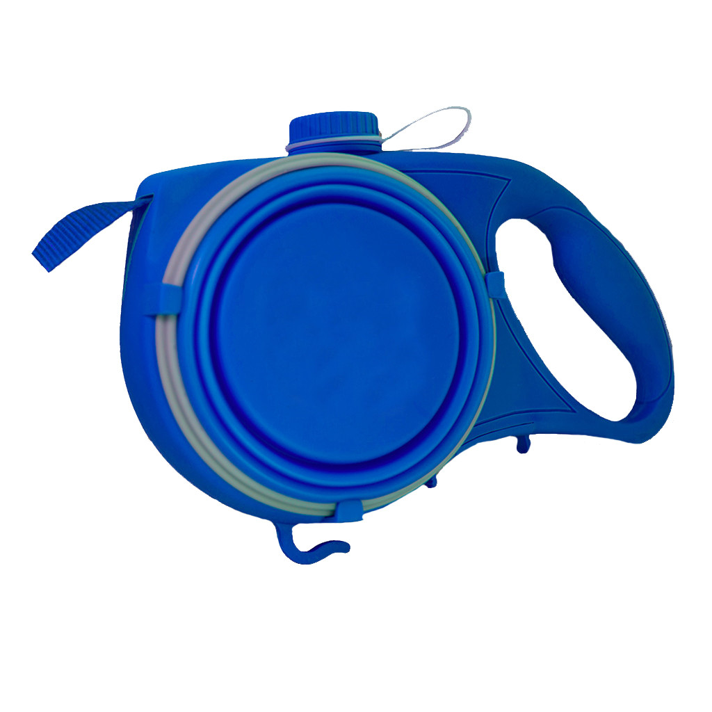 Cuerda Retráctil para Perros Duradera de Nylon con Botella y Tazón Extensible para Paseos y Ejercicio — imagen 7