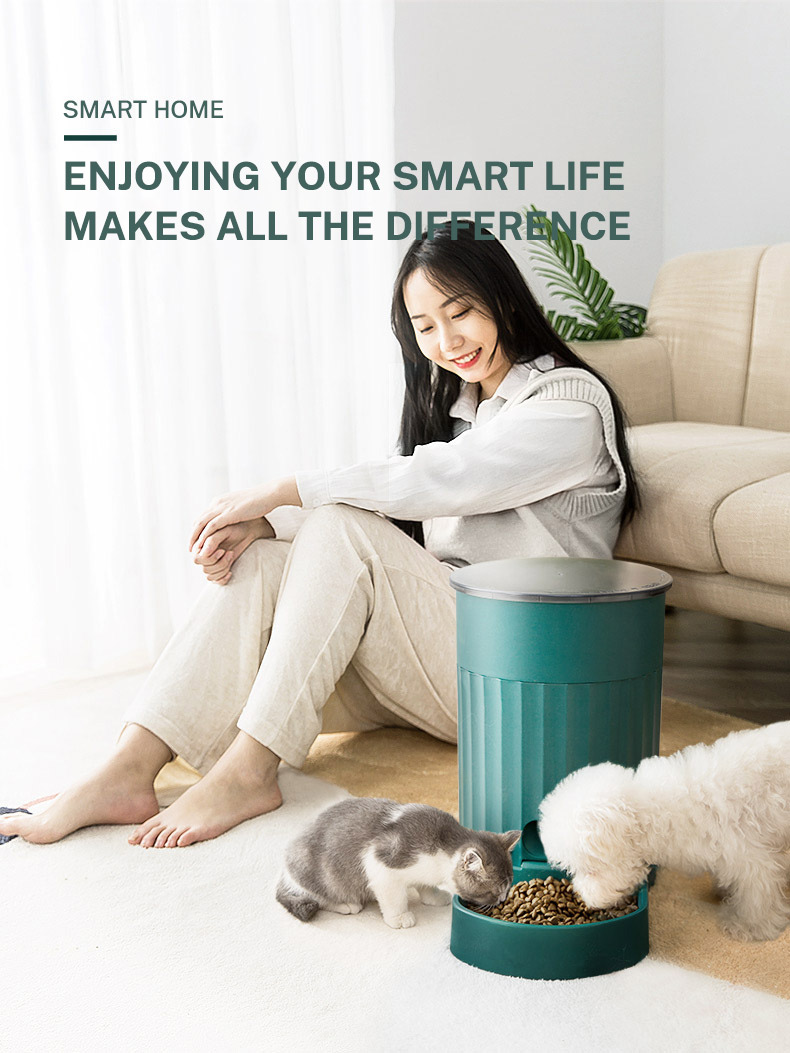 Intelligent Cat Feeder Pet Feeding Timing and Quantitative Feeding Machine Cat Food and Dog Food Automatic Feeding Compact — image 2