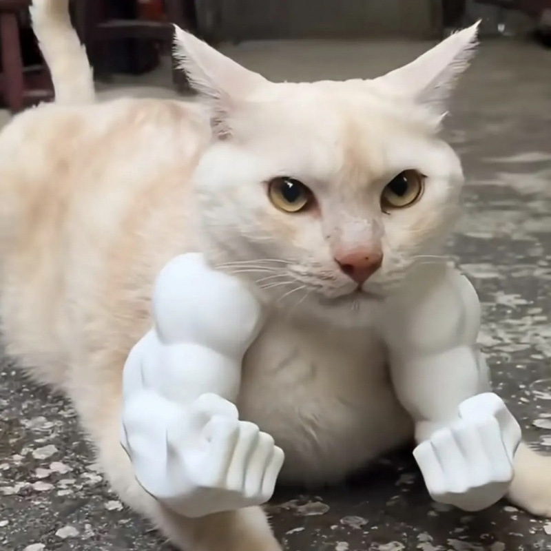Hulk Cat Arm Pet Dog Toy Photography Prop 3D Printed Cute Funny Creative Cat Costume Backpack — image 6