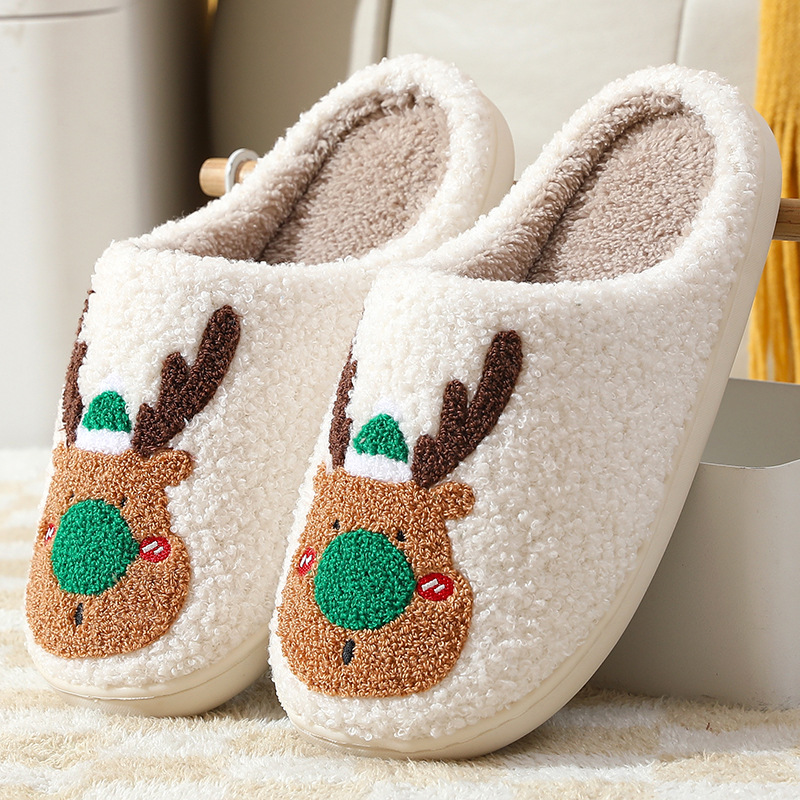 Zapatos de Navidad Botas para Casa Suaves y Acogedores Calzado para Dormitorio con Totém — imagen 8