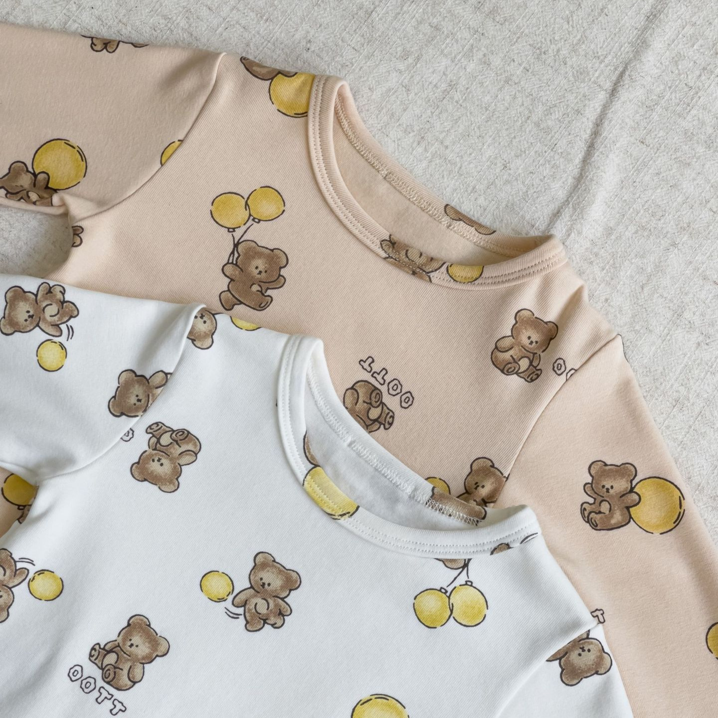Baby Bottoms Set, Children's Two-Piece Set with Bear Balloon Print Long Sleeve T-Shirt and Pants Pajama Set — image 4