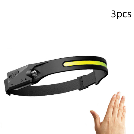 COB LED Inducción Linterna de Cabeza para Montar con Batería Recargable USB Resistente al Agua para Camping y Caza con Visión Total — imagen 10