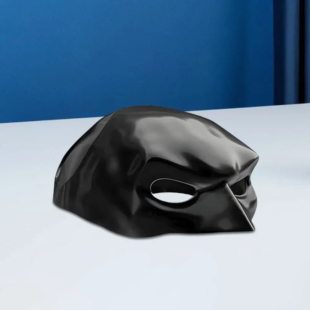 Bat Cat Avenger Mask Creative Black Cat Bat Mask Handmade Half Face Cat Mask Decorative Cat Mask for Halloween Cosplay — image 4