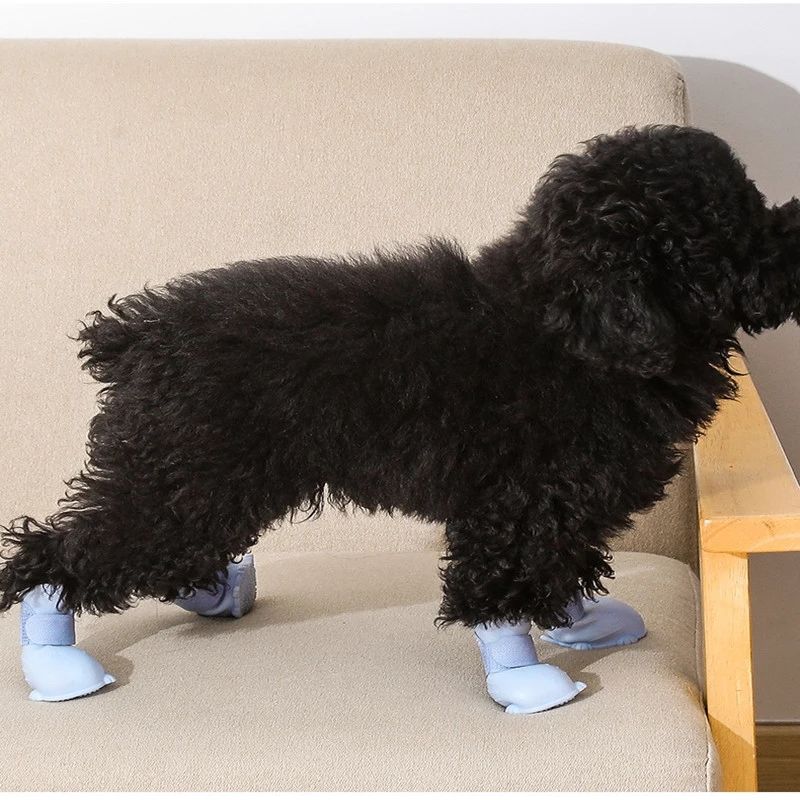 Dog Shoes Waterproof Anti-Skid And Wear-Resistant Outdoor Dog Rain Shoes Pet Scratch Proof Cat Shoes Supplies — image 4