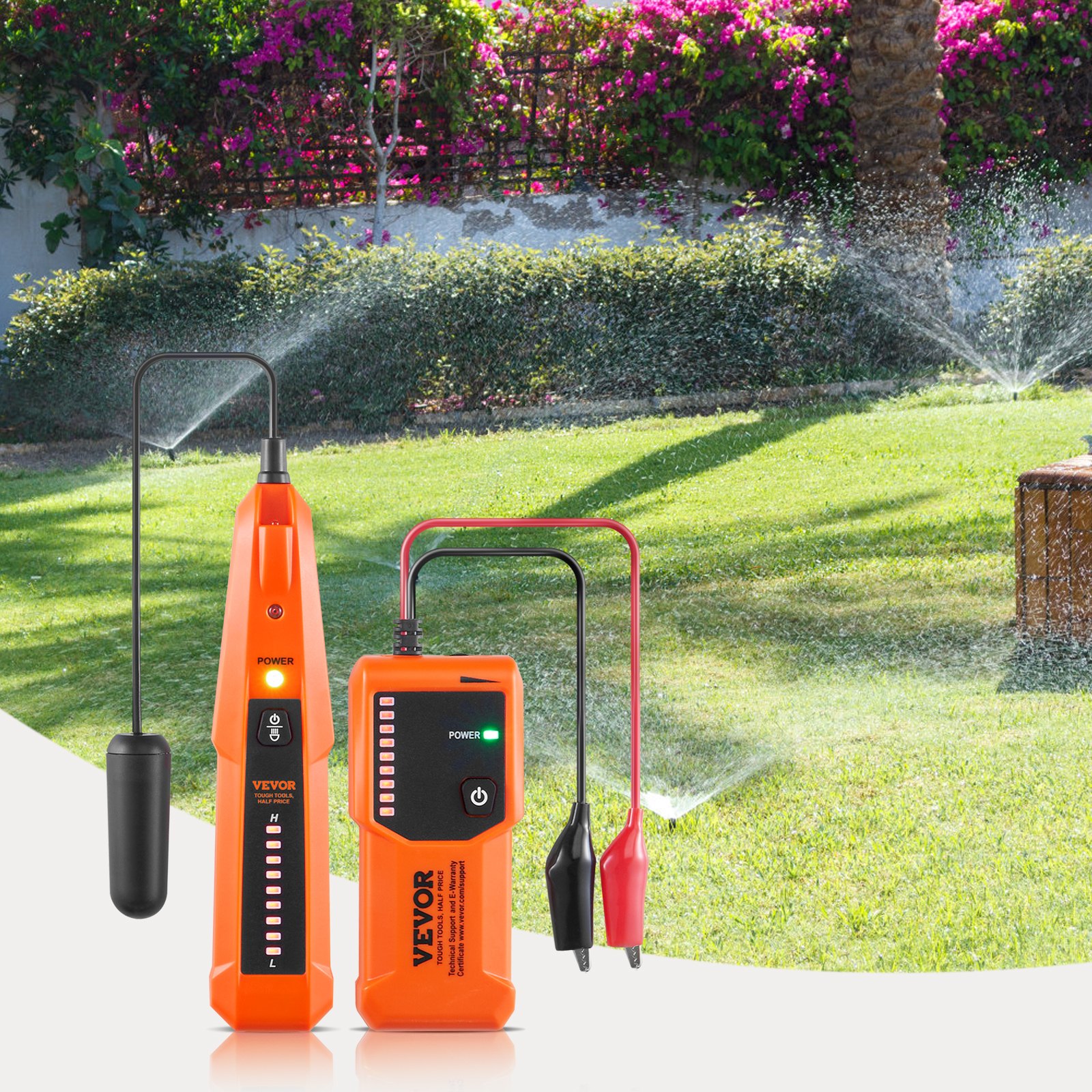 Localizador de Cables Subterráneos, 3 FT de Profundidad Máxima, Detector de Roturas con Auricular, Hasta 1000 FT de Longitud de Detección para Jardinería y Sistemas de Riego — imagen 6