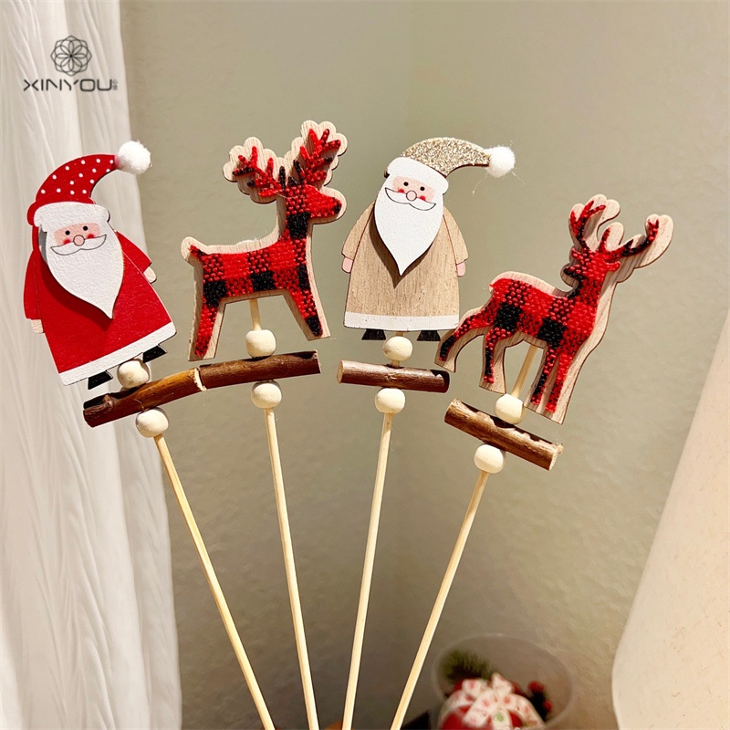 Accesorios de Tarjeta Navideña con Reinas de la Noche y Flores en Maceta - 2 Paquetes DIY — imagen 2